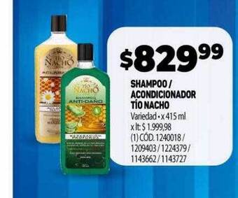 Makro Shampoo - acondicionador tío nacho oferta