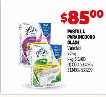 Makro Pastilla para inodoro glade oferta