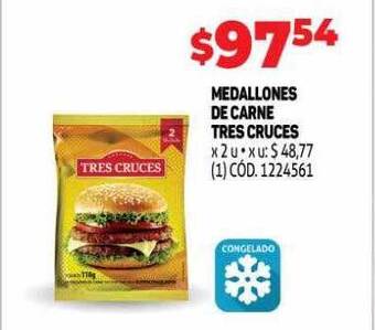 Makro Medallones de carne tres cruces oferta