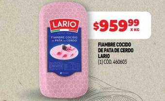 Makro Fiambre cocido de pata de cerdo lario oferta