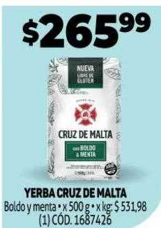 Makro Yerba cruz de malta oferta