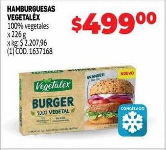 Makro Hamburguesas vegetalêx oferta
