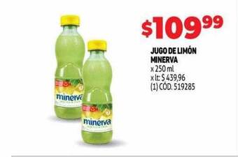 Makro Jugo de limón minerva oferta