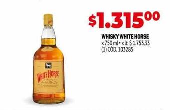 Makro Whisky white horse oferta