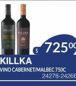 Masivos Killka vino cabernet malbec oferta