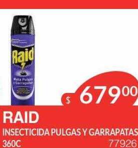 Masivos Raid insecticida pulgas y garrapatas oferta