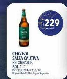 Supermercados Vea Cerveza salta cautiva oferta