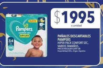 Supermercados Vea Pañales descartables pampers oferta