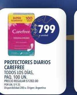 Supermercados Vea Protectores diarios carefree oferta
