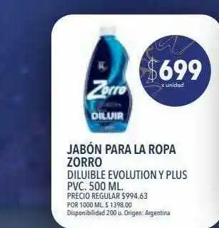 Supermercados Vea Jabón para la ropa zorro oferta