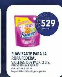 Suavizante para la ropa federal