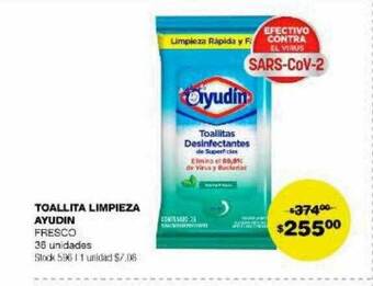 Atomo Conviene Toallita limpieza ayudin oferta