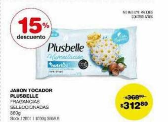 Atomo Conviene Jabon tocador plusbelle 15% descuento oferta