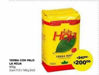 Atomo Conviene Yerba con palo la hoja 500g oferta