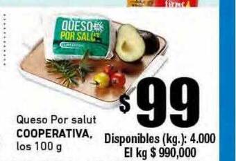 Cooperativa Obrera Queso por salut cooperativa oferta
