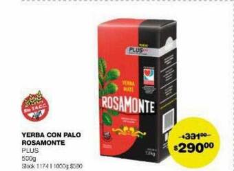 Atomo Conviene Yerba con palo rosamonte plus 500g oferta