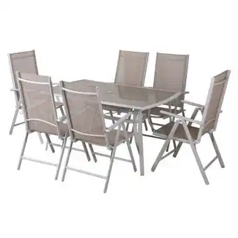 Easy Set comedor terraza aluminio textileno capri oferta