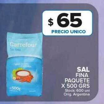 Carrefour Maxi Sal fina paquete oferta