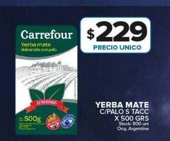 Carrefour Maxi Yerba mate c palo s tacc oferta
