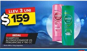 Carrefour Maxi Sedal shampoo acondicionador vs fragancias oferta