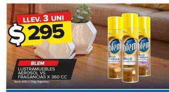 Carrefour Maxi Blem lustramuebles aerosol vs fragancias oferta