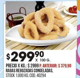 Coto Rabas rebozadas congeladas oferta