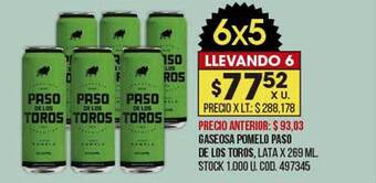 Coto Gaseosa pomelo paso de los toros oferta