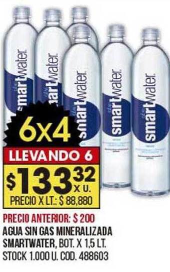 Coto Agua sin gas mineralizada smartwater oferta