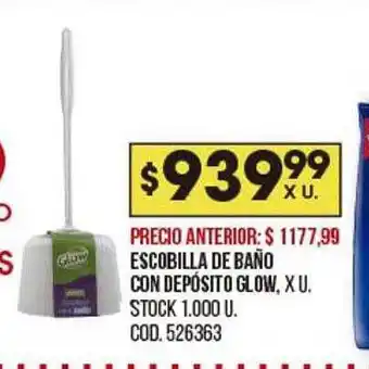 Coto Escobilla de baño con depósito glow oferta