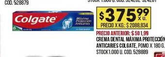 Coto Crema dental máxima protección anticaries colgate oferta