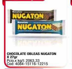 Maxiconsumo Chocolate obleas nugaton oferta