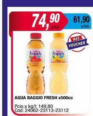 Maxiconsumo Agua baggio fresh oferta