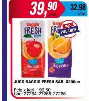 Maxiconsumo Jugo baggio fresh sab oferta