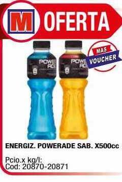 Maxiconsumo Energiz powerade sab oferta