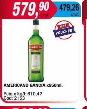 Maxiconsumo Americano gancia oferta