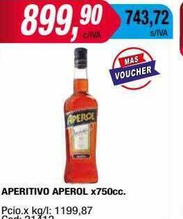 Maxiconsumo Aperitivo aperol oferta