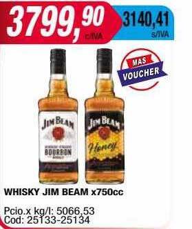 Maxiconsumo Whisky jim beam oferta