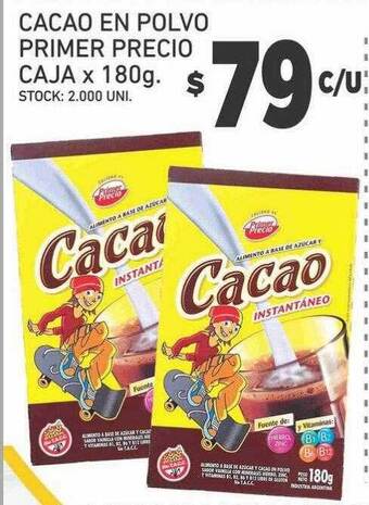 Supermercados Malambo Cacao en polvo primer precio caja oferta