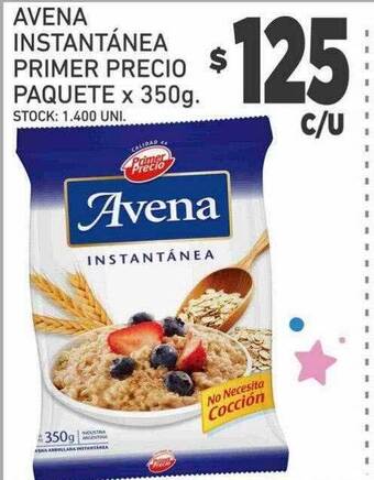 Supermercados Malambo Avena instantánea primer precio paquete oferta
