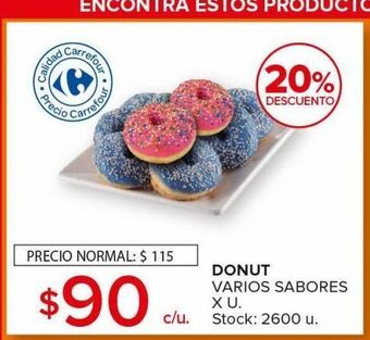 Carrefour Maxi Donut varios sabores oferta