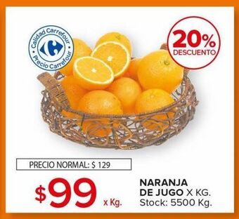 Carrefour Maxi Naranja de jugo oferta