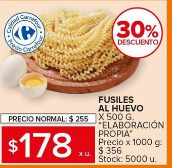 Carrefour Maxi Fusiles al huevo oferta