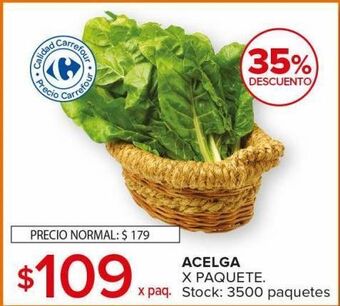 Carrefour Maxi Acelga x paquete oferta