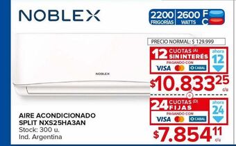 Carrefour Maxi Aire acondicionado noblex oferta