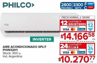 Carrefour Maxi Aire acondicionado philco oferta