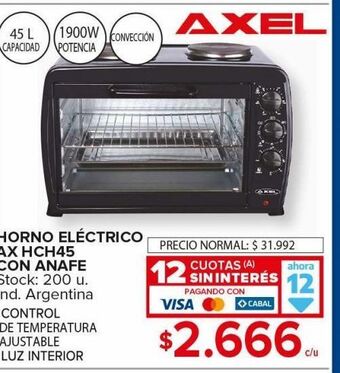 Carrefour Maxi Horno electrico axel oferta