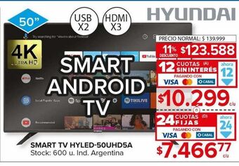 Carrefour Maxi Smart tv hyundai oferta