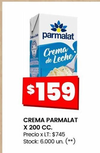 Changomas Crema parmalat x 200 cc oferta