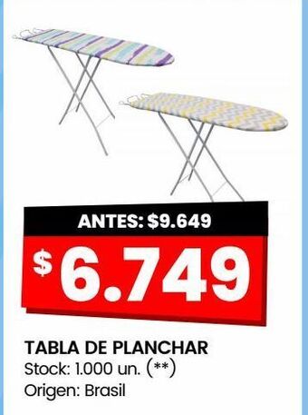 Changomas Tabla de planchar oferta