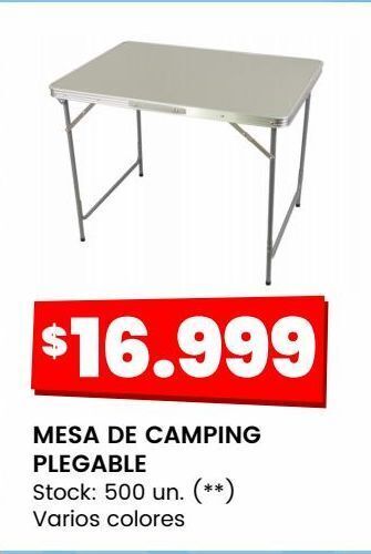 Changomas Mesa de camping plegable oferta